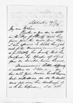 2 pages written 19 Sep 1870 by Dr Daniel Pollen to Sir Donald McLean, from Inward letters - Daniel Pollen