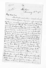 3 pages written 16 Jan 1875 by Robert Smelt Bush in Raglan to Sir Donald McLean in Auckland Region, from Inward letters - Robert S Bush