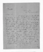 4 pages written 28 Nov 1873 by Thomas William Lewis in Wellington to Sir Donald McLean, from Inward letters -  T W Lewis