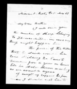2 pages written 30 May 1863 by Alexander McLean in Maraekakaho to Sir Donald McLean, from Inward family correspondence - Alexander McLean (brother)