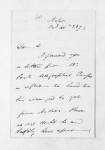 3 pages written 30 Oct 1873 by Samuel Locke in Napier City, from Inward letters - Samuel Locke