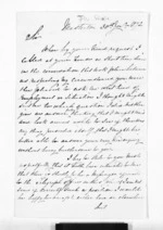 3 pages written 30 Jan 1872 by Thomas William Shute in Masterton to Sir Donald McLean in Wellington City, from Inward letters - Surnames, She - Sid