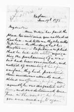 4 pages written 17 Jun 1873 by Robert Smelt Bush in Raglan to Sir Donald McLean in Wellington, from Inward letters - Robert S Bush