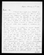 3 pages written 17 Feb 1870 by John Davies Ormond in Napier City to Sir William Fox, from Inward letters - J D Ormond
