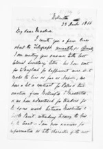 4 pages written 23 Dec 1866 by Sir John Hall in Wellington to Sir Donald McLean, from Inward letters -  Sir John Hall