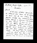 3 pages written 27 Mar 1871 by Robert Hart in Wellington to Sir Donald McLean in Auckland Region, from Inward family correspondence - Robert Hart (brother-in-law)