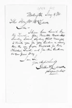 1 page written 8 Jan 1874 by Gilbert Carson in Wellington to Sir Donald McLean, from Inward letters -  Surnames, Car