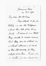 4 pages written 20 Feb 1874 by Sir James Fergusson to Sir Donald McLean, from Inward letters - Sir James Fergusson (Governor)