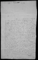 2 pages written by Joseph Jenner Merrett to Sir Donald McLean, from Inward letters - Joseph J Merrett