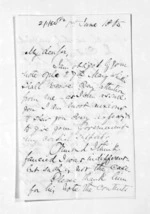 2 pages written 1 Jun 1865 by Edward Spencer Curling, from Inward letters - E S Curling