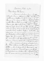 6 pages written 2 Oct 1852 by Joseph Thomas to Sir Donald McLean, from Inward letters - Surnames, Thomas
