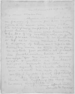 1 page written 28 Apr 1857 by Sir Donald McLean in Alexandra, from Native Land Purchase Commissioner - Papers
