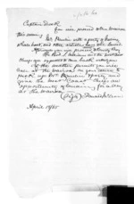 2 pages written 18 Apr 1865 by Sir Donald McLean, from Superintendent, Hawkes Bay and Government Agent, East Coast - Papers