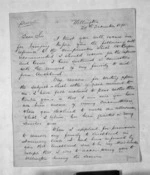 4 pages written 29 Dec 1870 by Thomas William Lewis in Wellington to Sir Donald McLean, from Inward letters -  T W Lewis