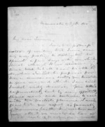 7 pages written 17 Sep 1850 by Sir Donald McLean in Manawatu District to Susan Douglas McLean, from Inward and outward family correspondence - Susan McLean (wife)