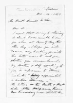 3 pages written 14 Dec 1873 by James Woodbine Johnson to Sir Donald McLean, from Inward letters - Surnames, Johnson