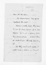 3 pages written 24 Jul 1872 by Charles Heaphy to Sir Donald McLean, from Inward letters -  Charles Heaphy