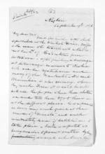 5 pages written 19 Sep 1876 by Robert Smelt Bush in Raglan to Sir Donald McLean in Wellington, from Inward letters - Robert S Bush