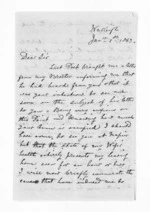 3 pages written 1 Jan 1863 by Frederick Francis Ormond to Sir Donald McLean, from Inward letters - Frederick & Hannah Ormond