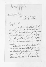 2 pages written 19 Nov 1860 by Robert Baillie Lusk to Sir Donald McLean, from Inward letters - Surnames, Lud - Lyo
