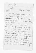 3 pages written 27 May 1870 by Henry Tacy Clarke, from Inward letters - Henry Tacy Clarke