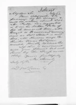 1 page written 16 Jul 1863 by James Stuart to Sir Donald McLean, from Inward letters - Surnames, Str - Stu