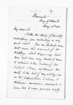 4 pages written 13 May 1872 by Archdeacon Edward Bloomfield Clarke in Waimate to Sir Donald McLean, from Inward letters - Surnames, Cha - Cla