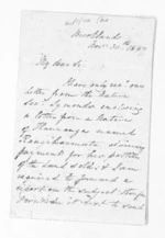 3 pages written 30 Nov 1847 by Henry King in New Plymouth to Sir Donald McLean, from Inward letters -  Henry King
