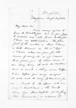 2 pages written 30 Aug 1860 by Samuel Deighton in Wanganui, from Inward letters - Samuel Deighton