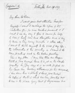 8 pages written 29 Nov 1867 by James Edward FitzGerald in Wellington to Sir Donald McLean, from Inward letters - J E FitzGerald