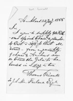 2 pages written 22 Jan 1866 by Thomas Russell in Auckland Region, from Inward letters - Surnames, Rus - Rye