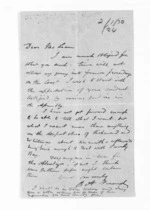 1 page written by Bingham Arthur Ferard to Sir Donald McLean, from Inward letters - B A Ferard