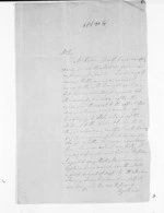4 pages written by William Nicholas Searancke to Sir Donald McLean in Auckland Region, from Inward letters - W N Searancke