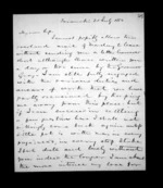 5 pages written 30 Jul 1852 by Sir Donald McLean in Taranaki Region to Susan Douglas McLean, from Inward family correspondence - Susan McLean (wife)