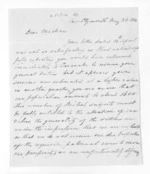 3 pages written 26 May 1851 by Henry King in New Plymouth District to Sir Donald McLean, from Inward letters -  Henry King