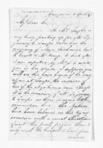 3 pages written 3 Apr 1847 by Rev William Ronaldson in Wanganui to Sir Donald McLean in Ngamotu, from Inward letters - W Ronaldson