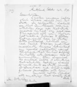5 pages written 14 Oct 1870 by Sir Julius Vogel in Auckland Region to Sir Donald McLean, from Inward letters - Julius Vogel