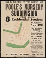 Poole's nursery subdivision