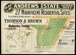 Plan of Andrews estate