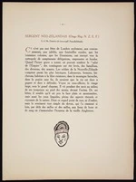 Burnand, Eugene, 1850-1921 :Sergent neo-zelandais (Otago Reg NZEF) G A McChesney (de Invercargill, Nouvelle Zelande). [Paris, 1922]