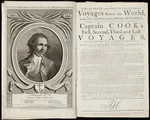 Title page and frontispiece, copy 4. A new, authentic, and complete collection of voyages round ...