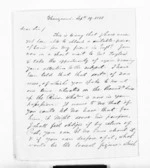 3 pages written 19 Sep 1851 by John Telford in Wanganui District to Sir Donald McLean in Wellington City, from Inward letters - Surnames, Tay - Tho