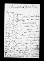 4 pages written 4 Jan 1860 by Archibald John McLean in Maraekakaho to Sir Donald McLean, from Inward family correspondence - Archibald John McLean (brother)