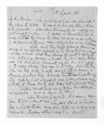 4 pages written 10 Aug 1863 by Edward Spencer Curling to Sir Donald McLean in Napier City, from Inward letters - E S Curling