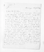8 pages written 26 Jul 1869 by Henry Tacy Clarke in Tauranga to Sir Donald McLean, from Inward letters - Henry Tacy Clarke