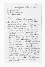 2 pages written 9 Mar 1875 by Joshua Cuff in Napier City to Auckland Region, from Inward letters - Surnames, Cre - Cur