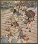 She gave orders for a rich banquet to be prepared. Arabian nights