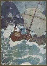 The ship struck upon a rock. Arabian nights