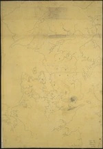 Dickson, Elwin Brodie, 1828-1891 :Tracing of geological sketch map of Auckland district by C Heaphy. Scale - 1 inch to the mile [ms map]. [ca. 1858]