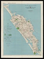 New Zealand (North Island) Automobile Association motor touring map